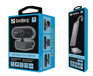 Sandberg 推出 USB Webcam Flex 1080P HD 和 USB-C All-in-1 扩展坞